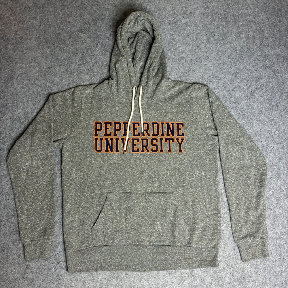 League Hoodie Womens Large Gray Pepperdine University Triblend Sweatshirt